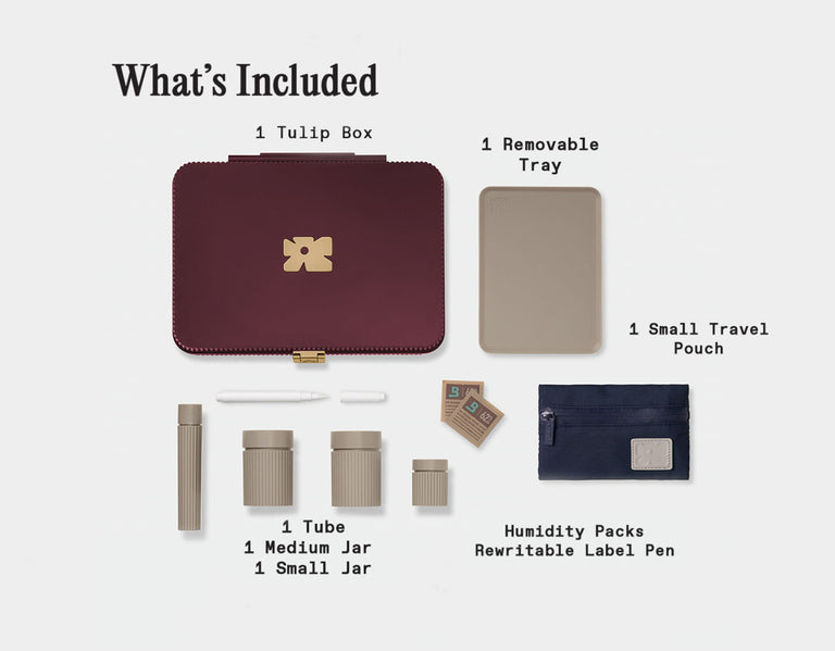 Tulip Set | Burgundy-Stone-Gold