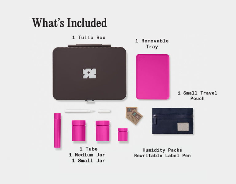 Tulip Set | truffle-fuchsia