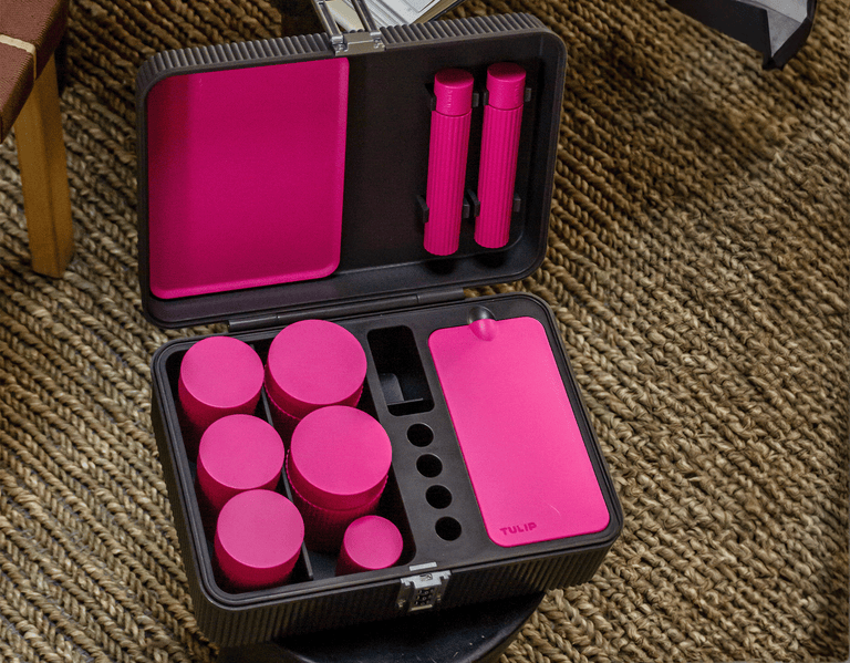 Tulip Set | truffle-fuchsia