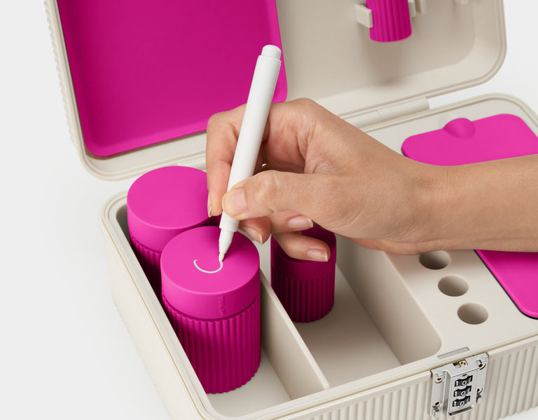 Tulip Set | oat-fuchsia