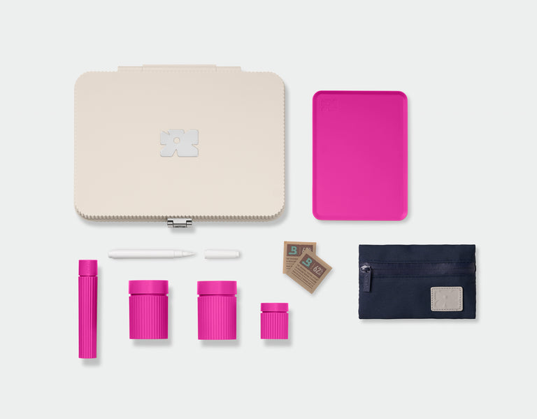 Tulip Set | oat-fuchsia