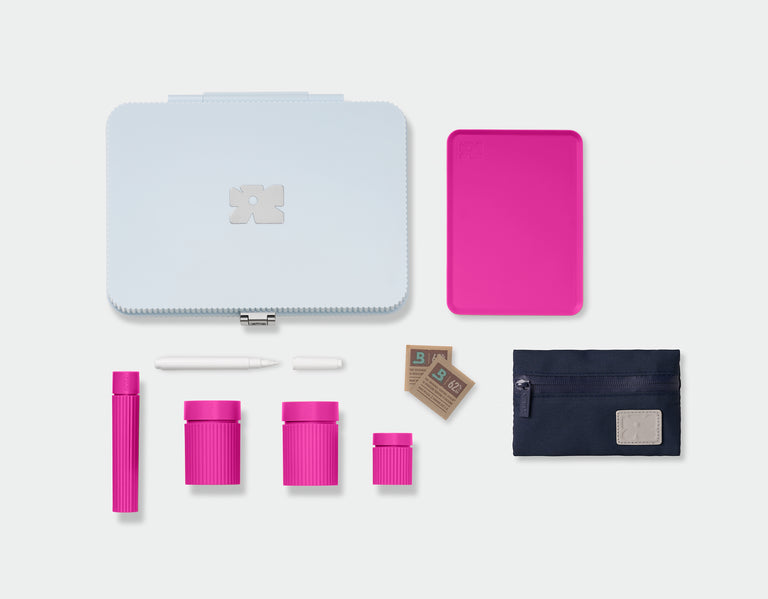 Tulip Set | sky-fuchsia